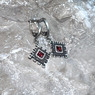Серьги Репейник Счастья (с камнями)