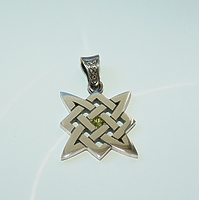 Звезда Руси (Сварогов Квадрат) с камнем